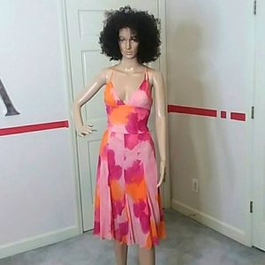 BCBG Max Azria Womens Multi Colored Layered Dress Size 4